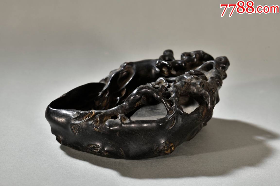 紫檀木文房笔洗