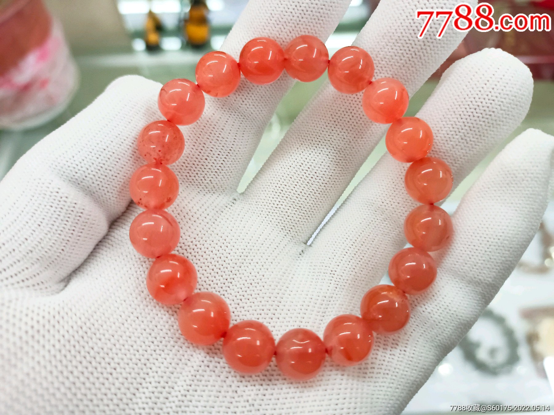 南红玛瑙樱桃红手链手串