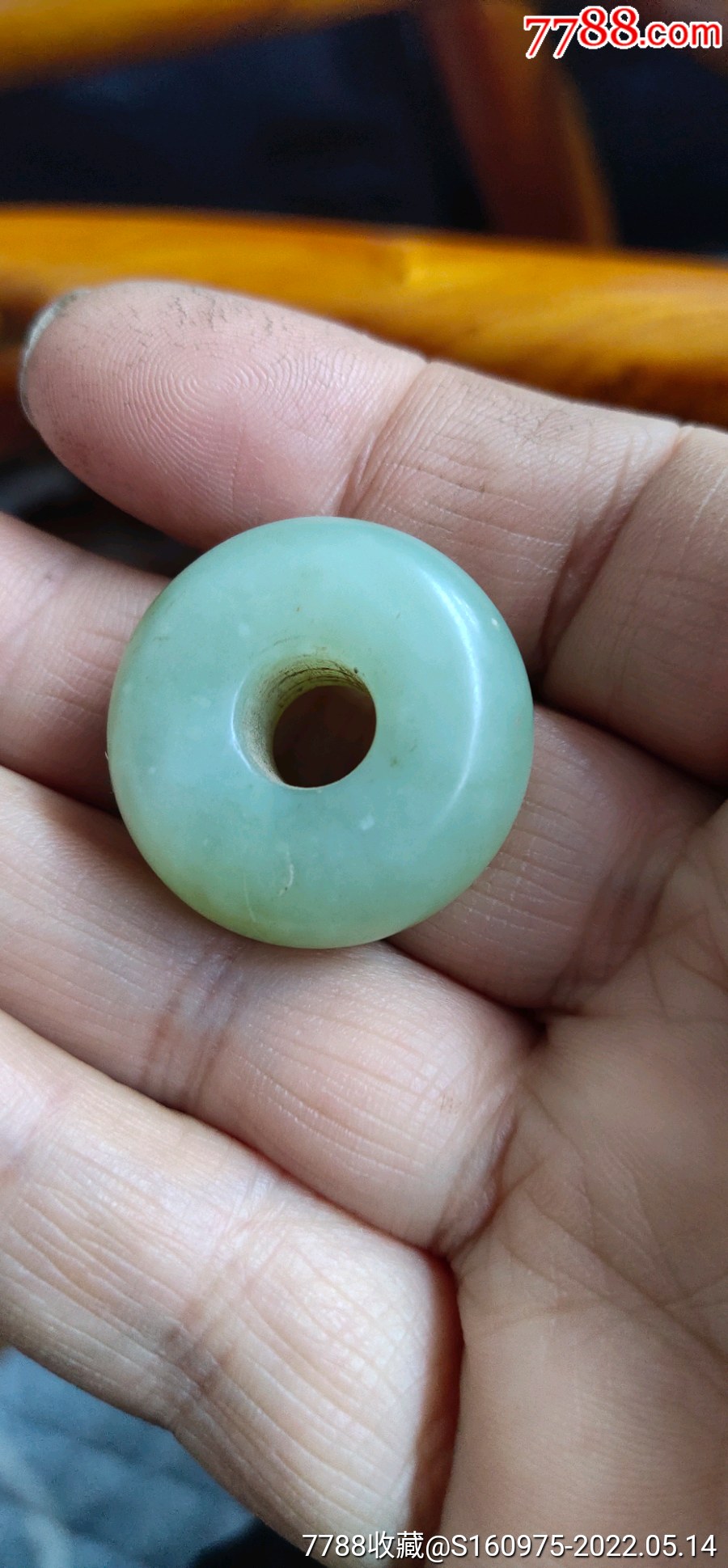 漂亮岫玉平安扣一个完整