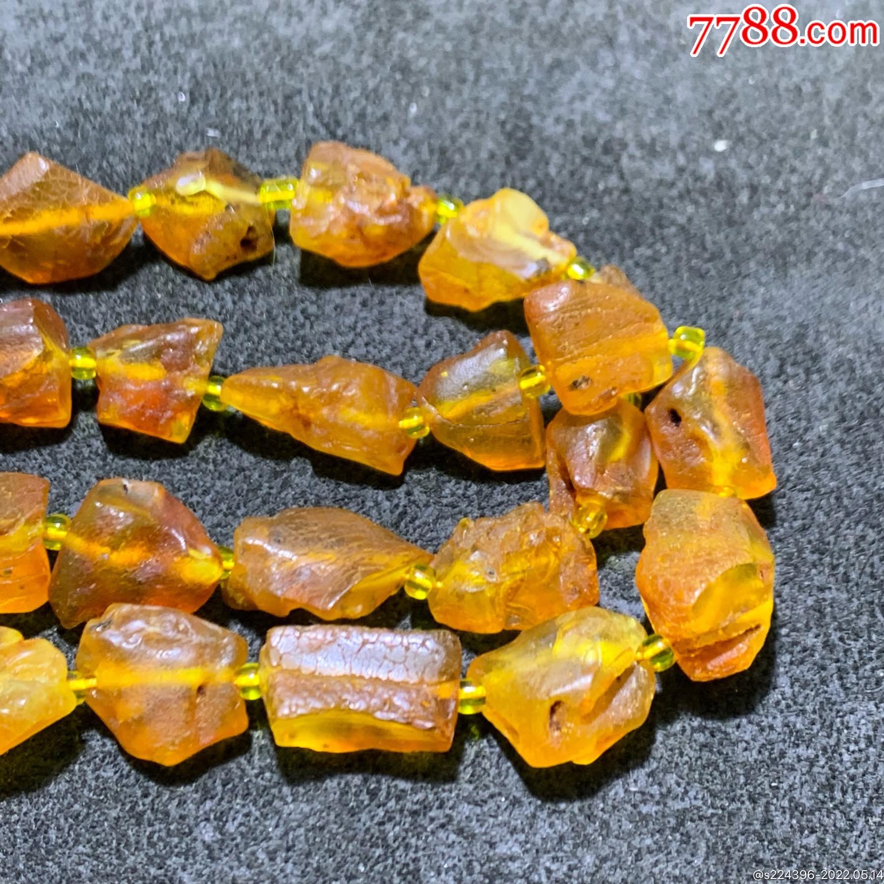 乌克兰原矿蜜蜡原石项链手链两用链一条