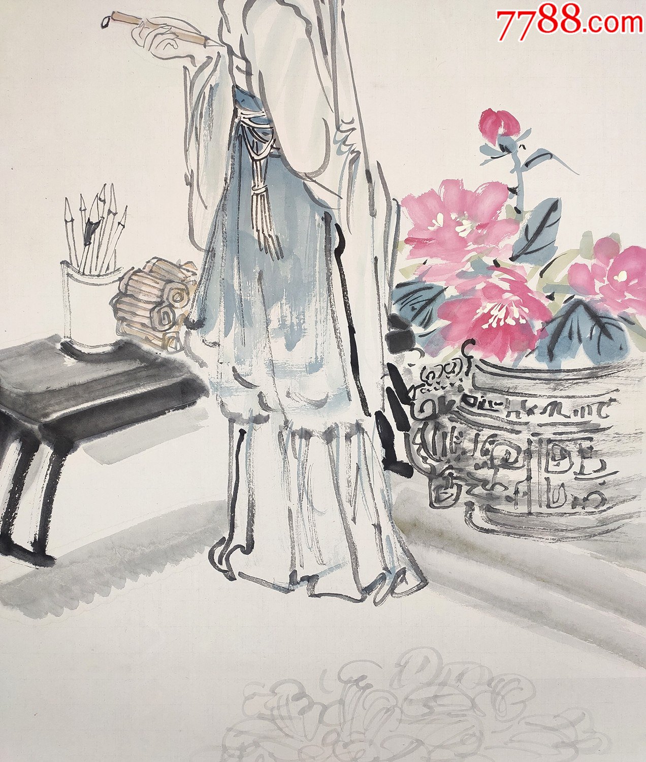 曾任苏州市中国画研究会秘书长【程宗元】人物-价格:1227元-se