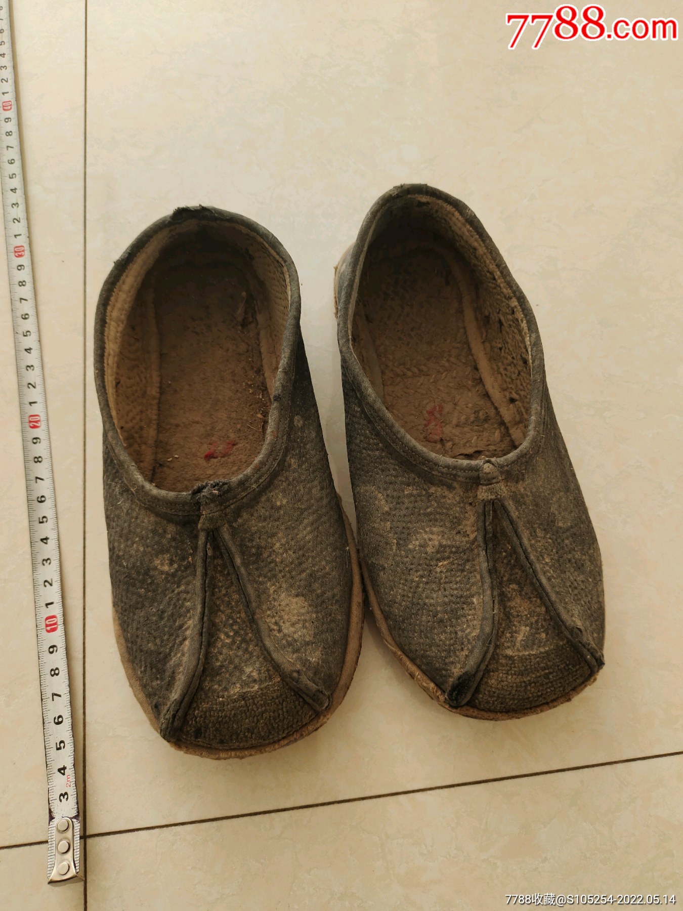 清代老千层底百纳鞋