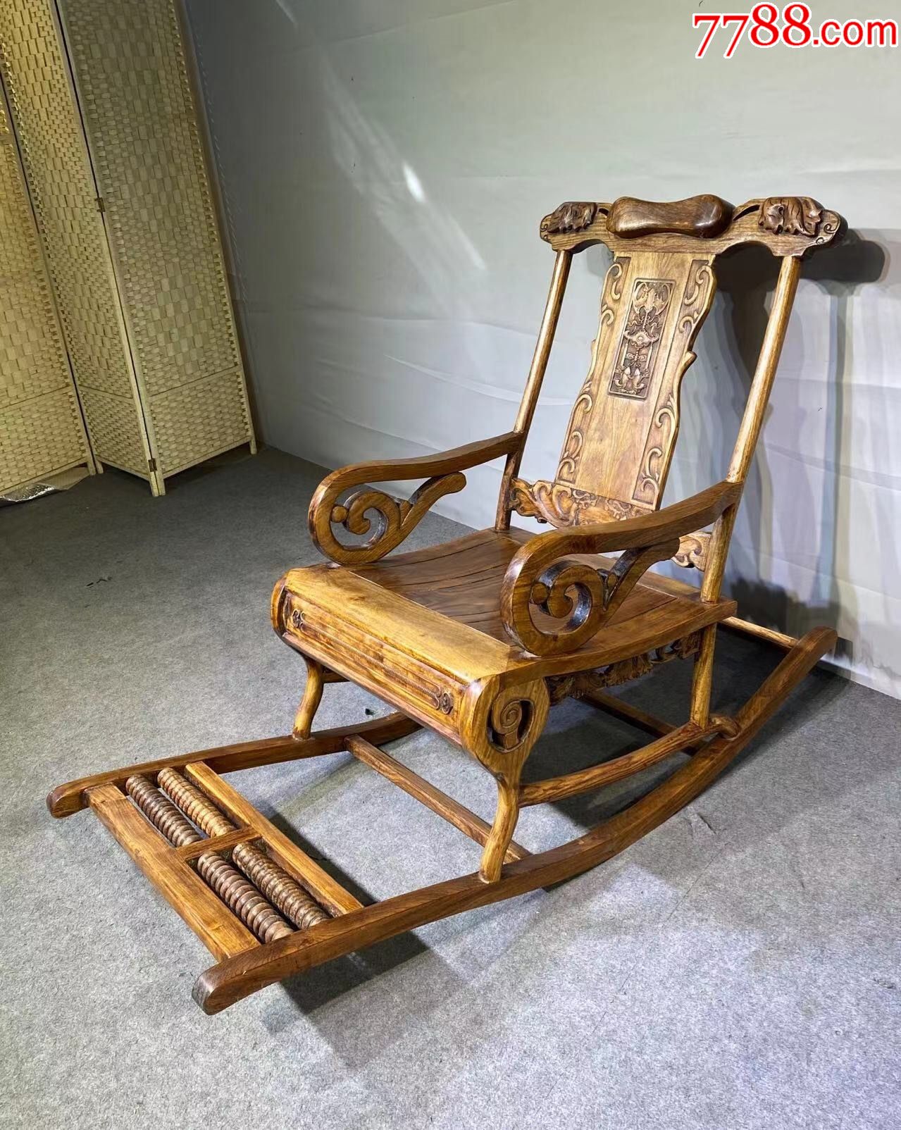 旧藏黄花梨摇椅