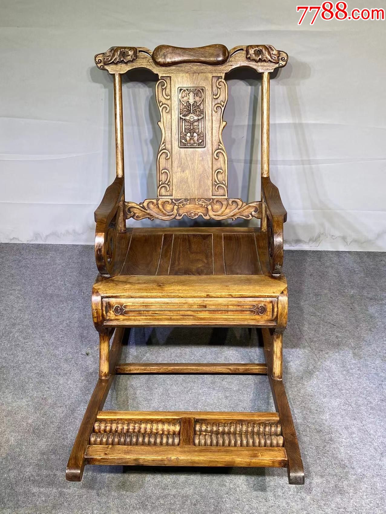 旧藏黄花梨摇椅