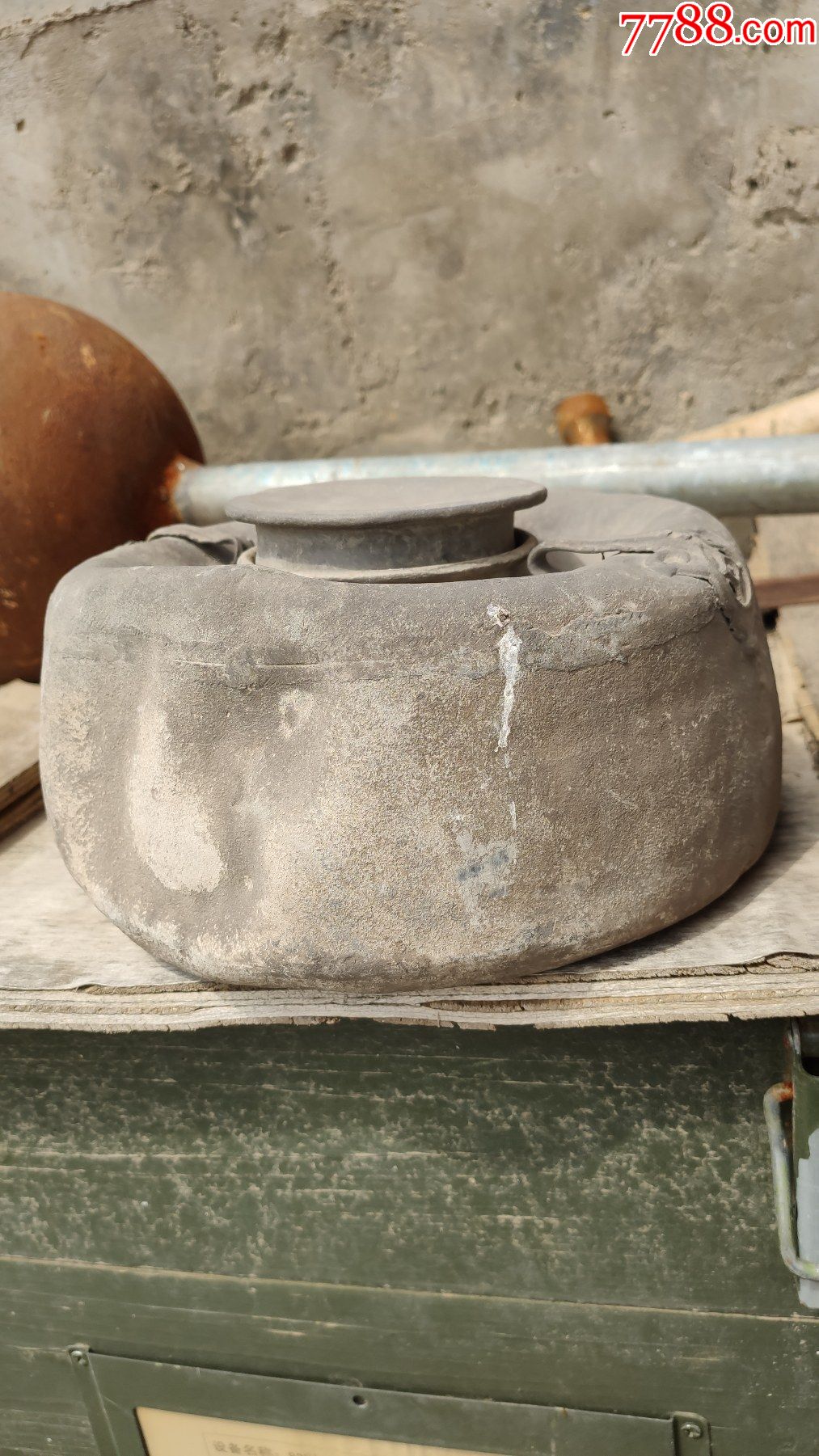 锡壶锡器收藏早期古旧老的锡暖一个壶直径20厘米重43市斤