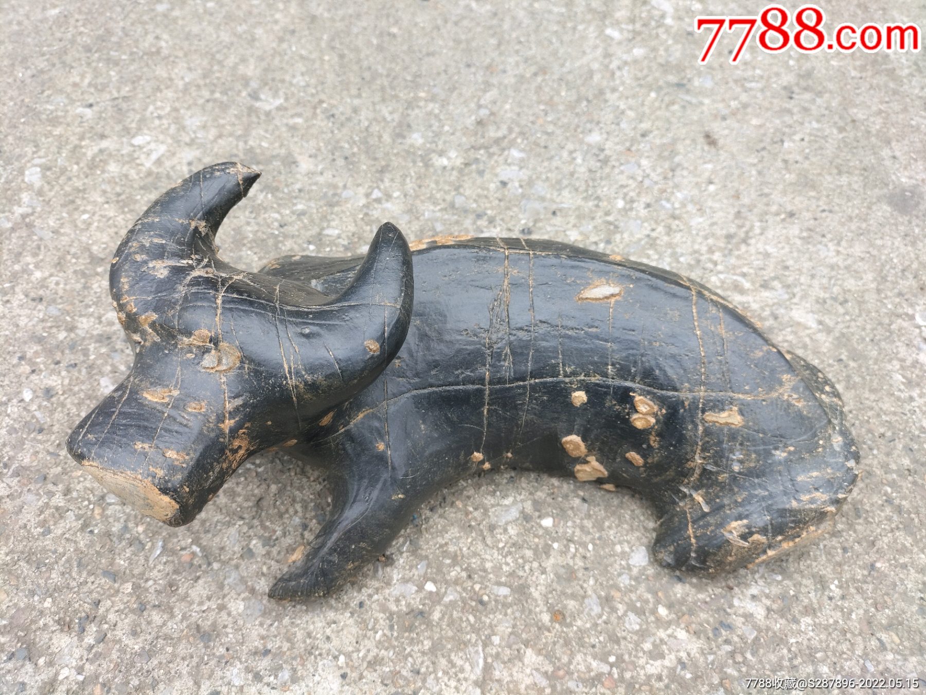 石牛奇石黑石胆石卧牛型奇石