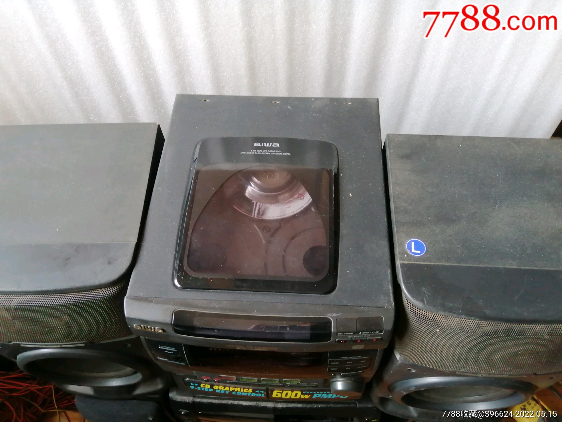 nv51ghr爱华组合音响一套,所有功能全好,收音,3碟连放cd,双卡翻转磁头