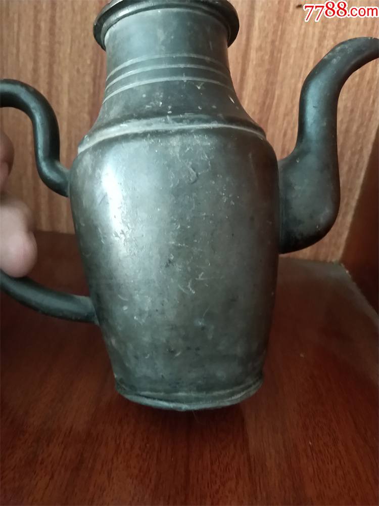 清代酒海壶珍壶老锡壶一对-价格:400元-se87110126-锡壶/锡器-零售