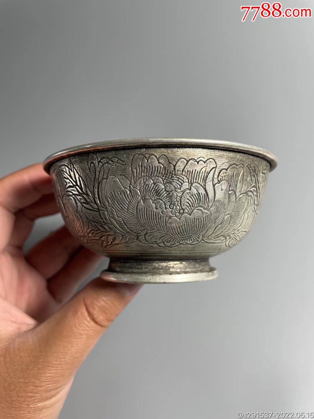 古代小银碗图片图片