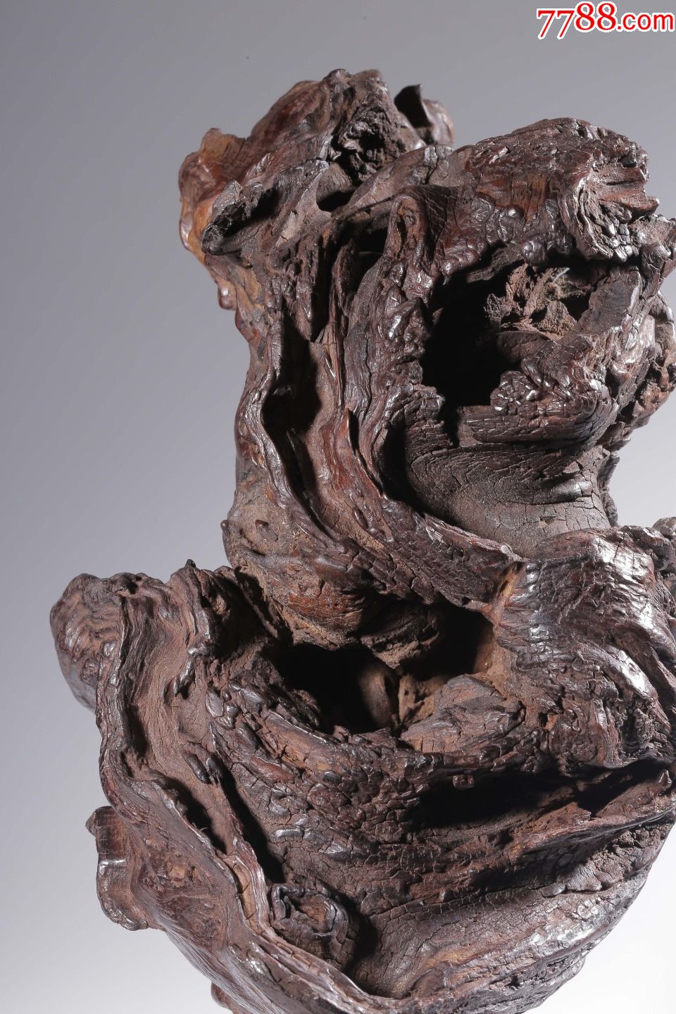 海南黄花梨天然随形山子摆件(配小叶紫檀底座)_木雕摆件_第6张_7788