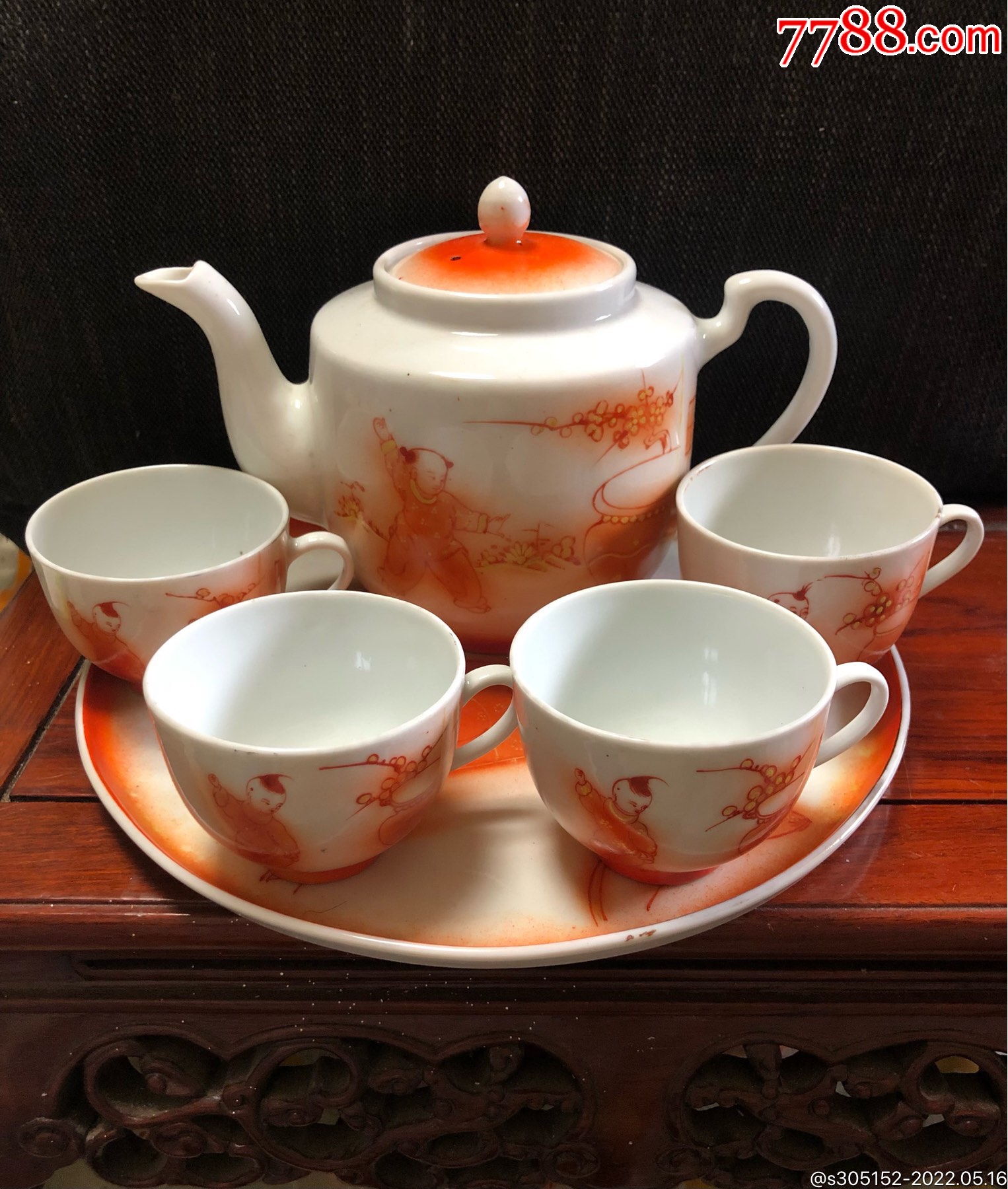 "商品>>>>99唐山瓷整套茶具,中国