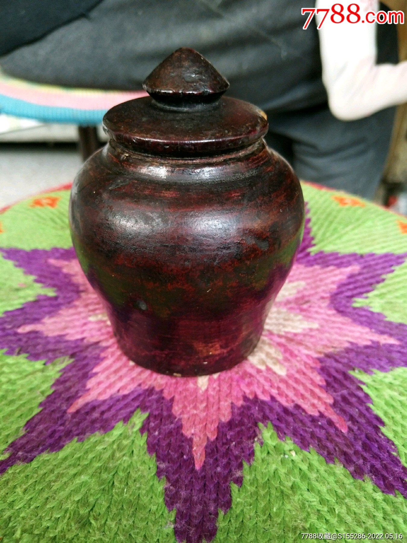 清代木头将军罐