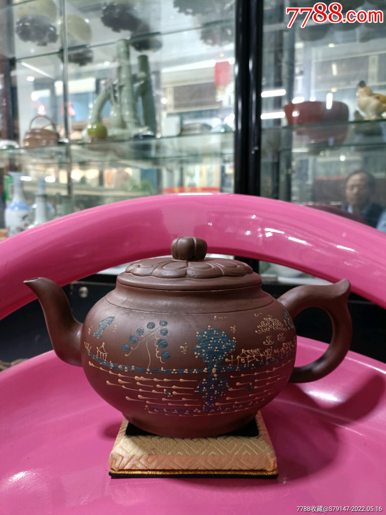 老艺人束凤英紫砂大壶