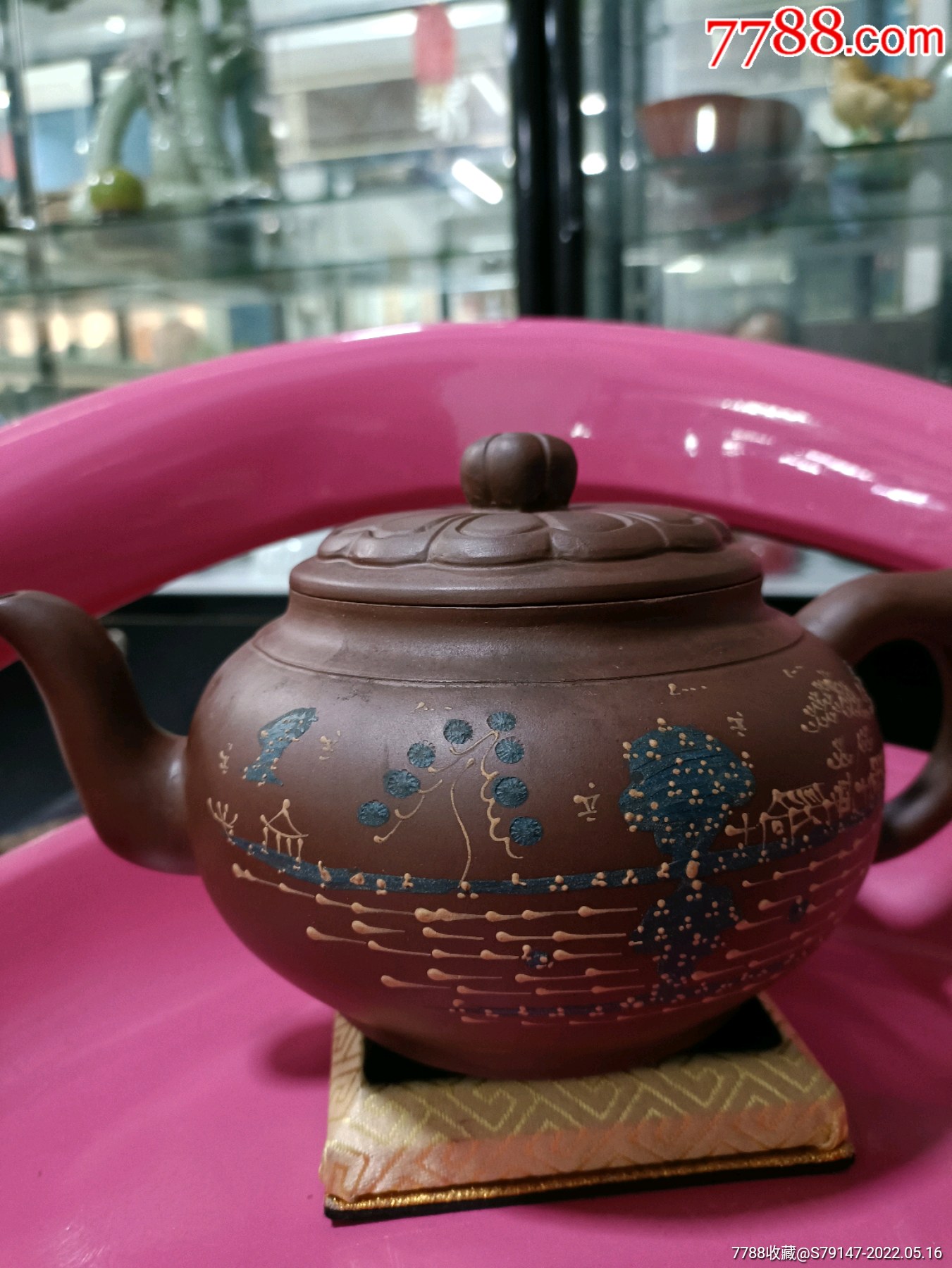 老艺人束凤英紫砂大壶