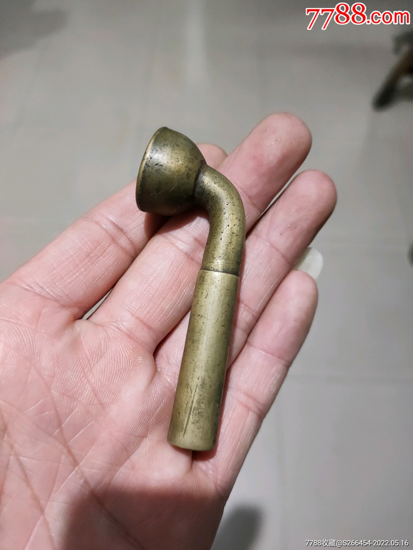 民国黄铜烟袋锅子