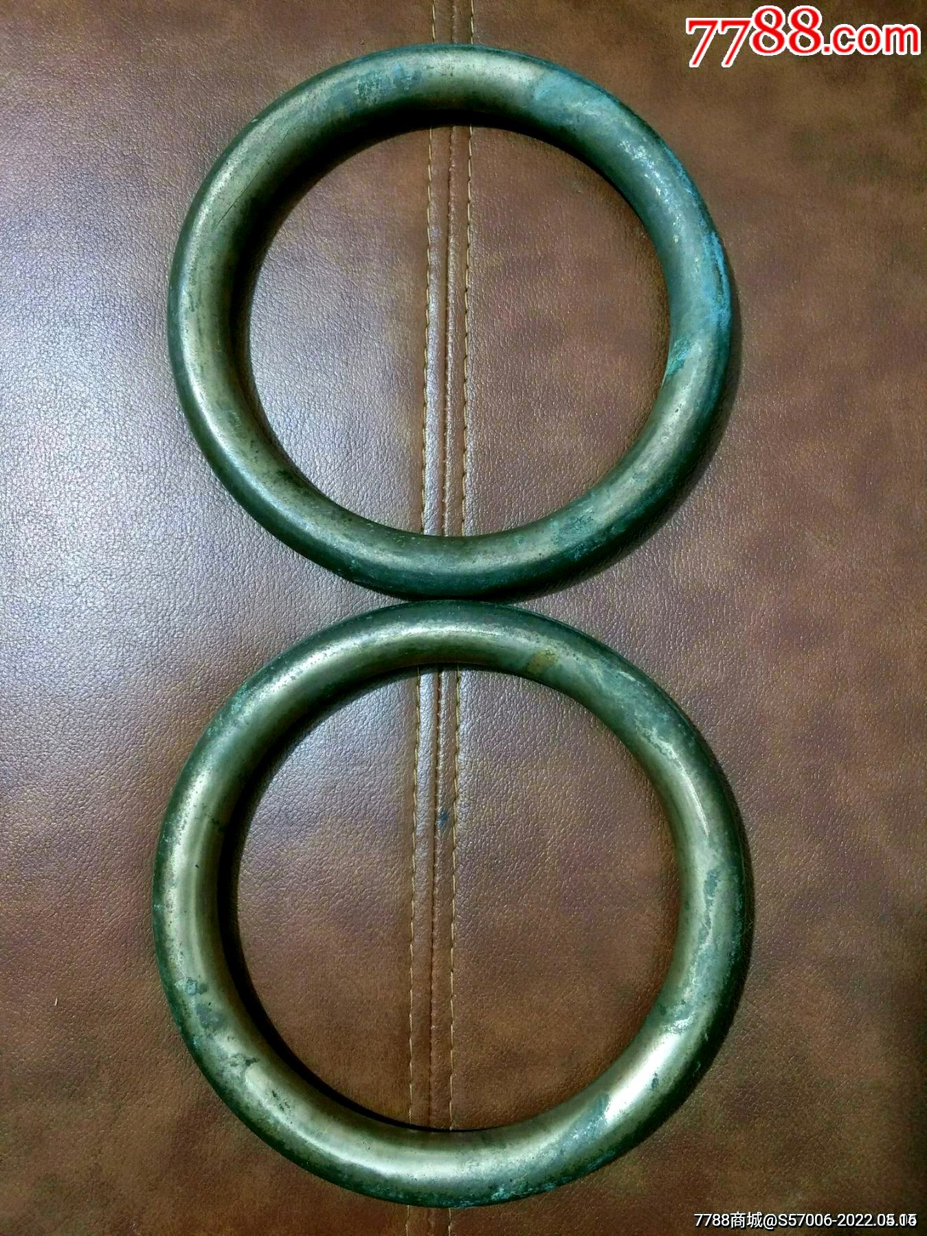 全网最大清代老铜环一对包快递