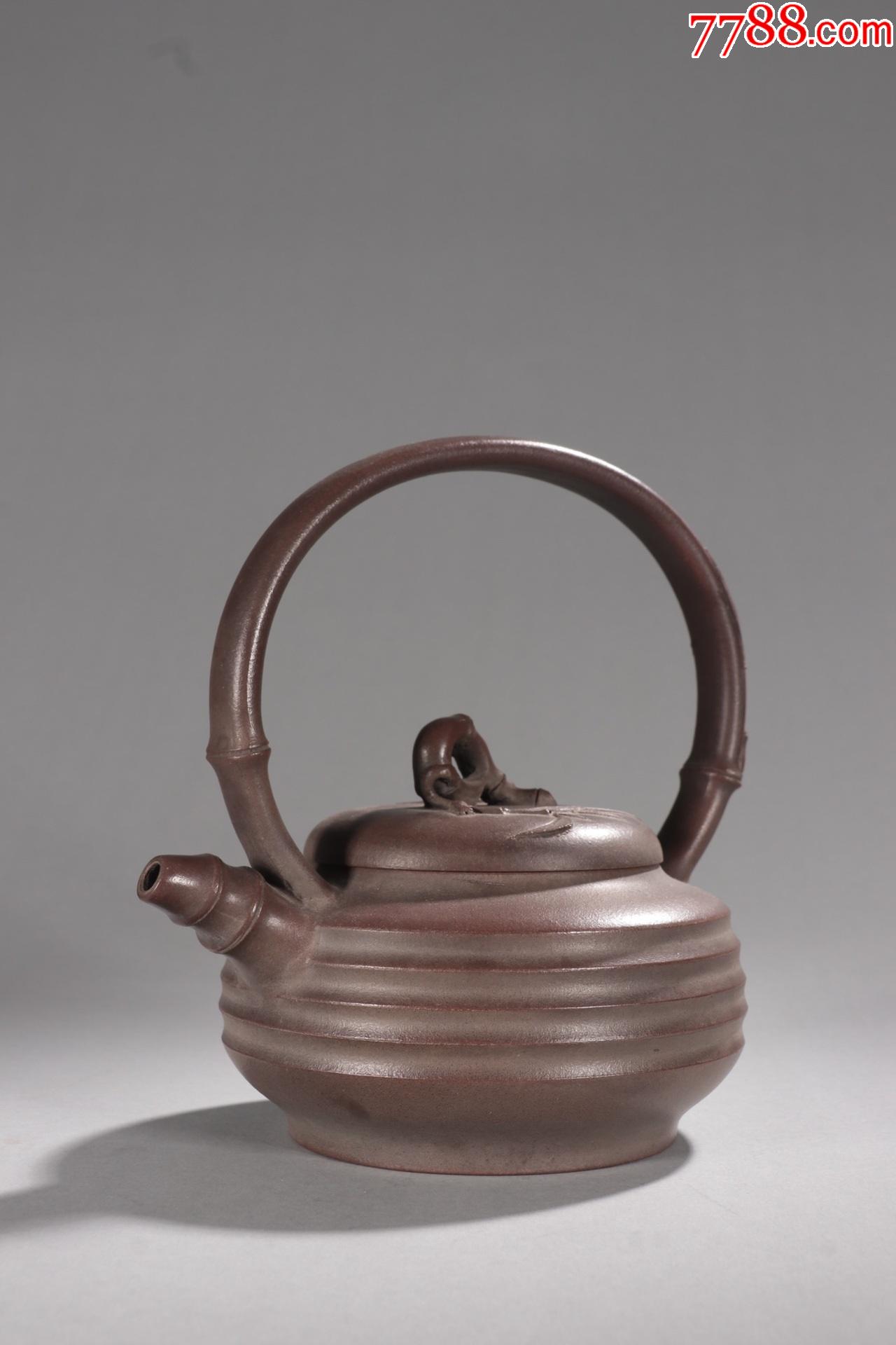 王南林款,紫砂竹节纹提梁壶._价格2800元_第1张_7788收藏__收藏热线