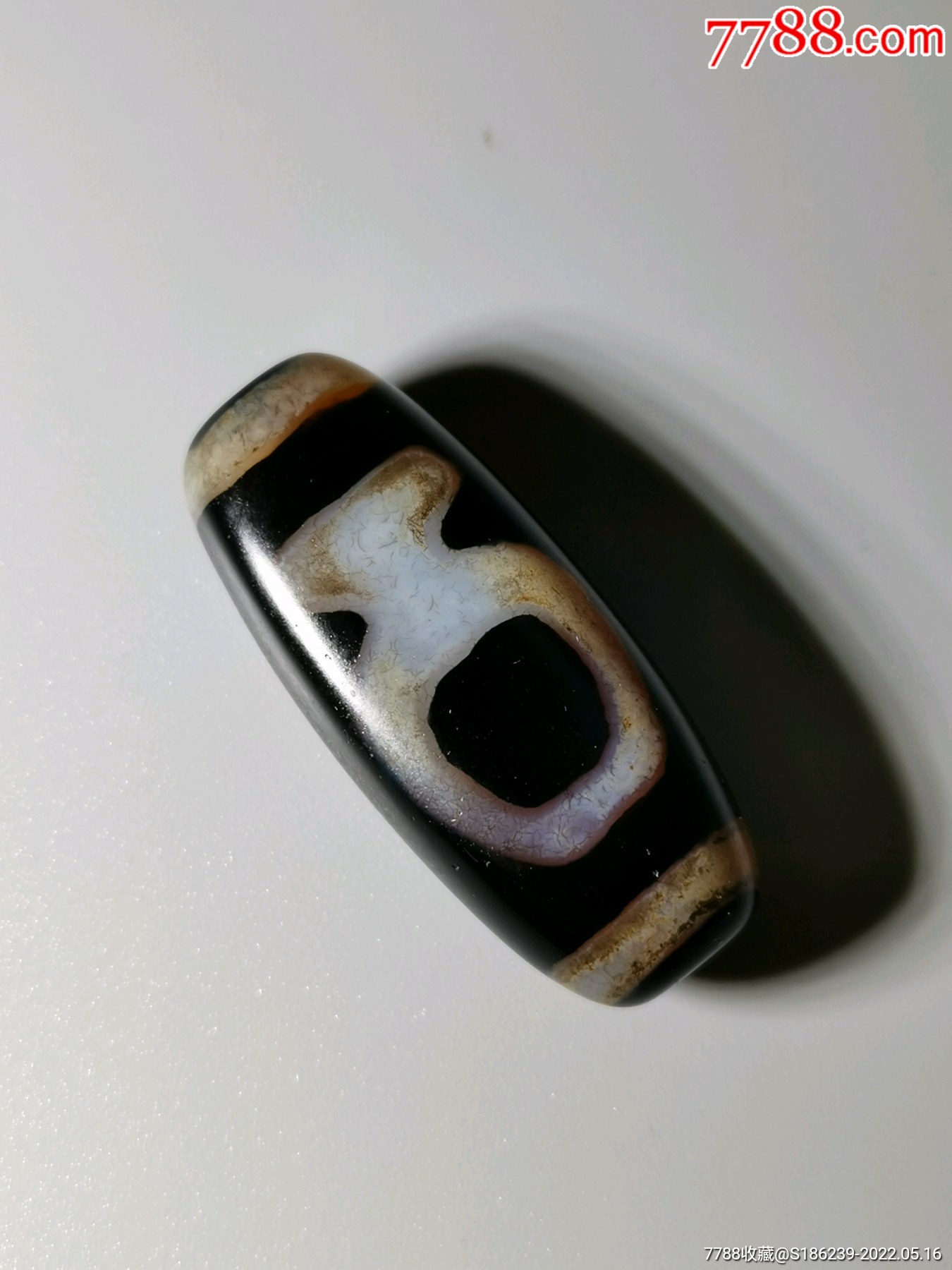 尼泊尔数百年传世宝瓶天珠皮壳油润风化细腻规格长宽厚351512m