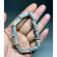 齐家河文化老玉管珠手串