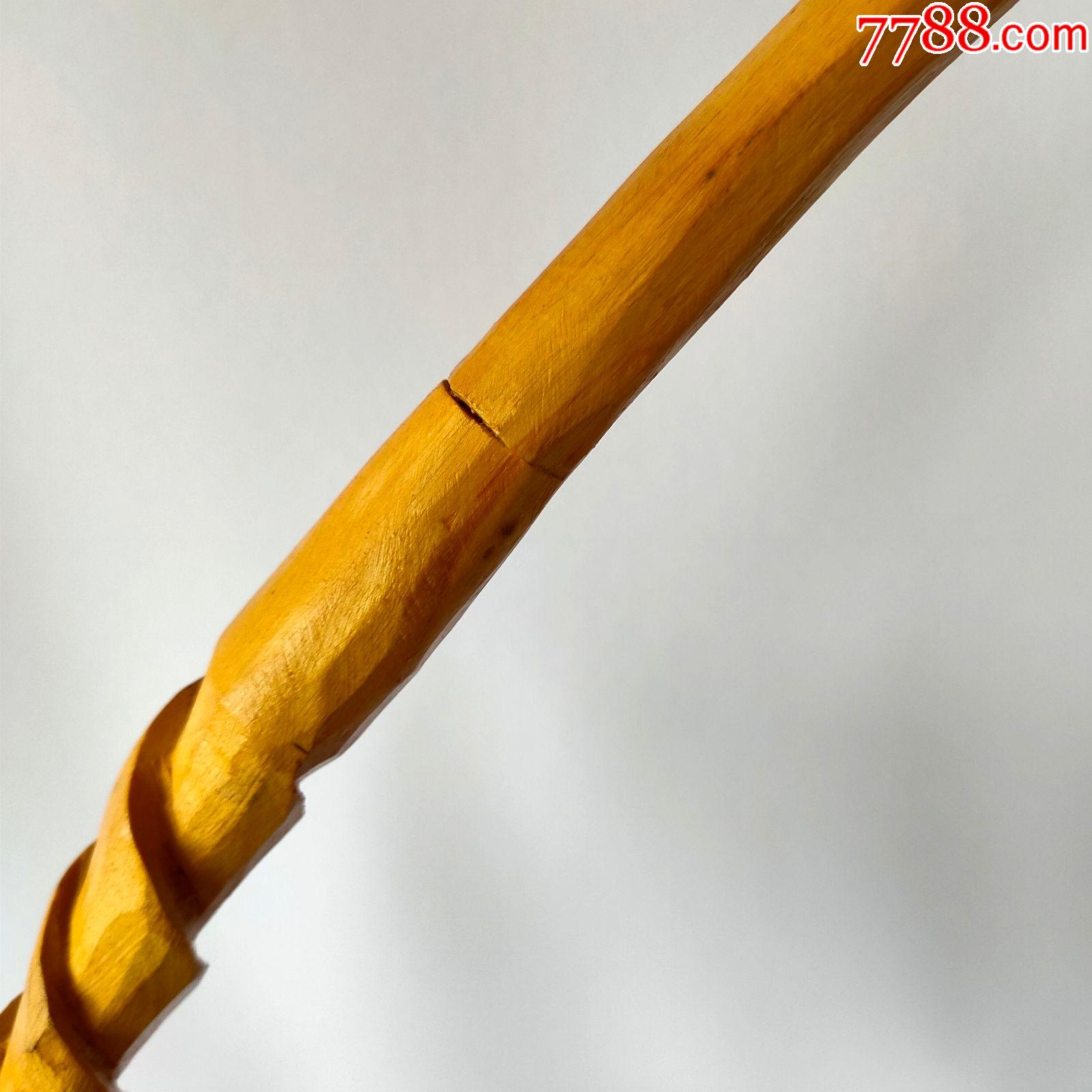 西洋古董长烟斗大型坚果木长烟管烟斗收藏摆件道具长66cm