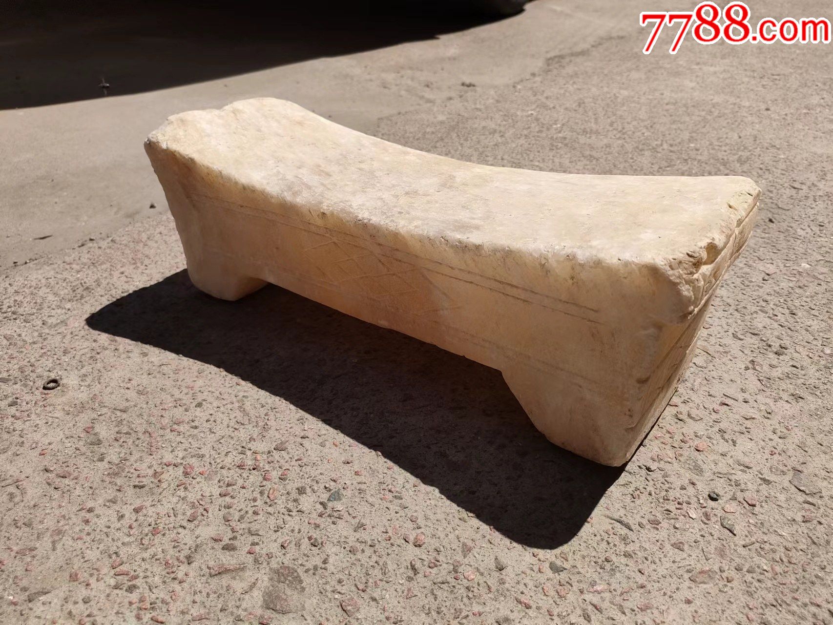 清代老石枕石头枕