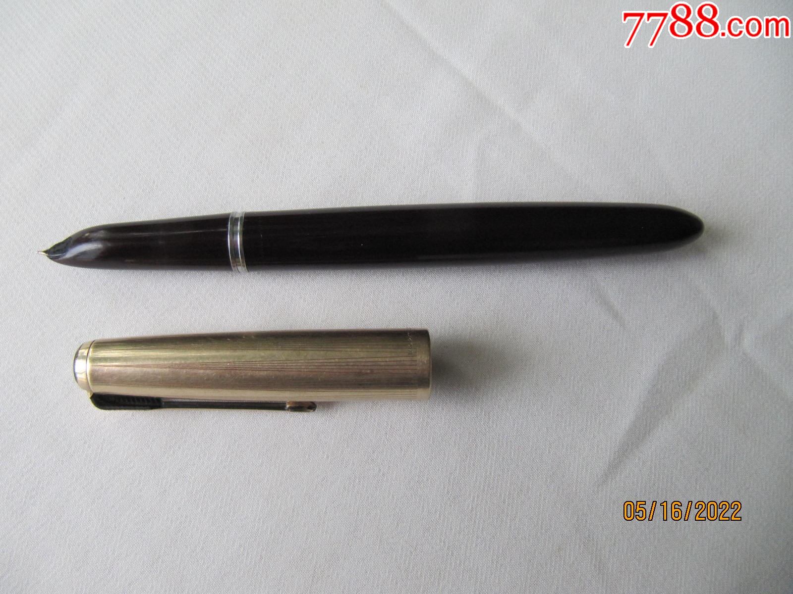 50年代美国派克parker51钢笔金尖11012k镏金笔帽