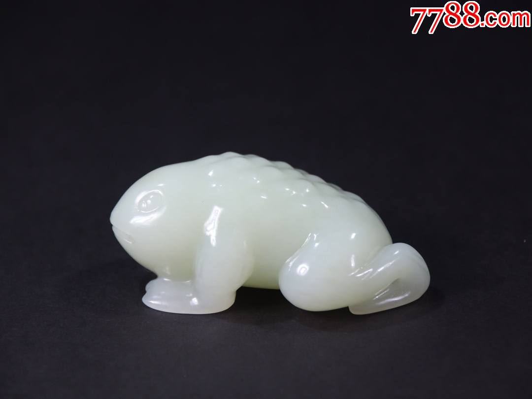 和田玉金蟾玉雕件