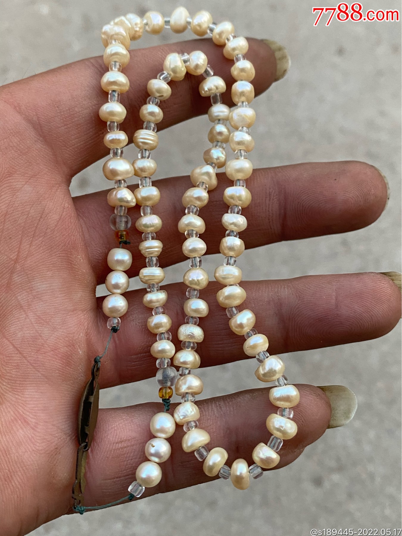 七八十年代珍珠项链品相如图保真保老不议价
