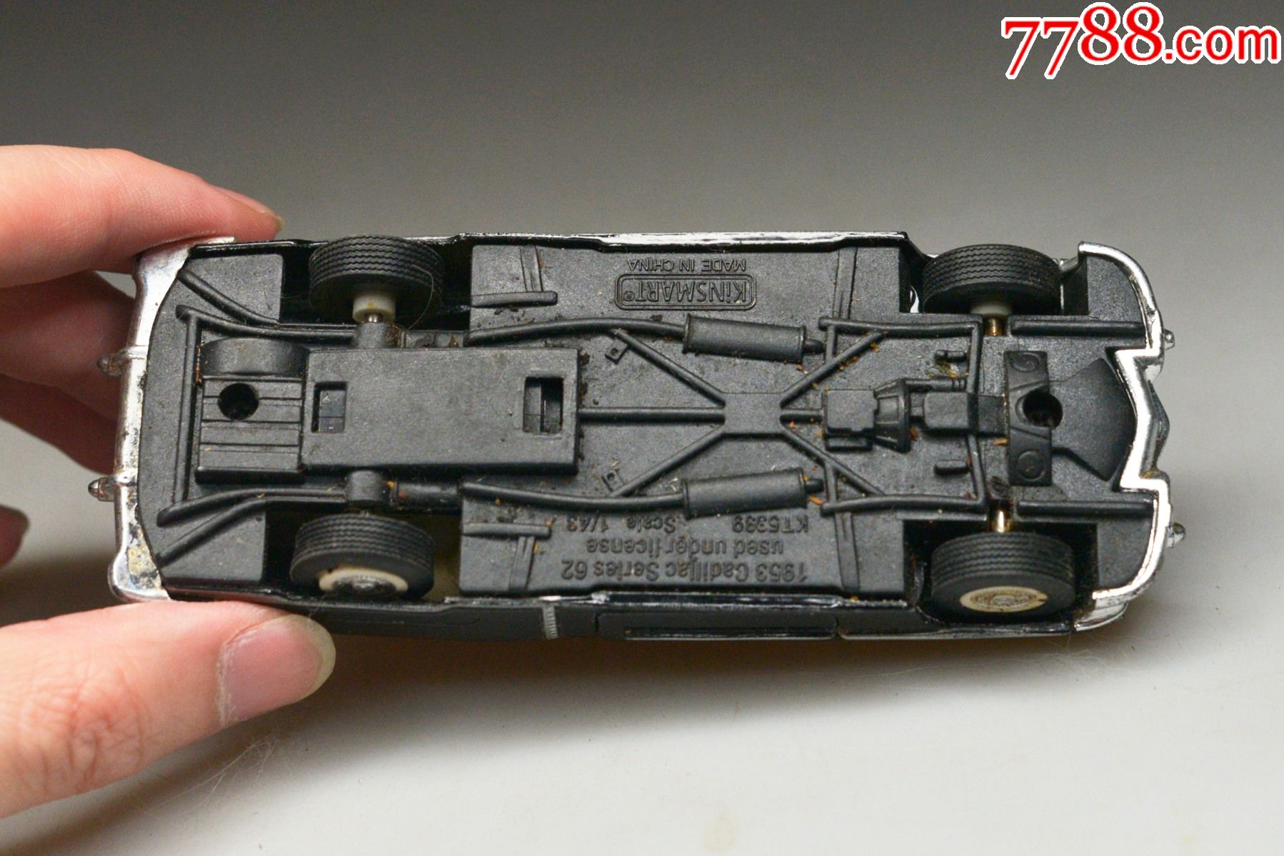 二手怀旧收藏老玩具143凯迪拉克1953年款老爷车合金车模汽车模型