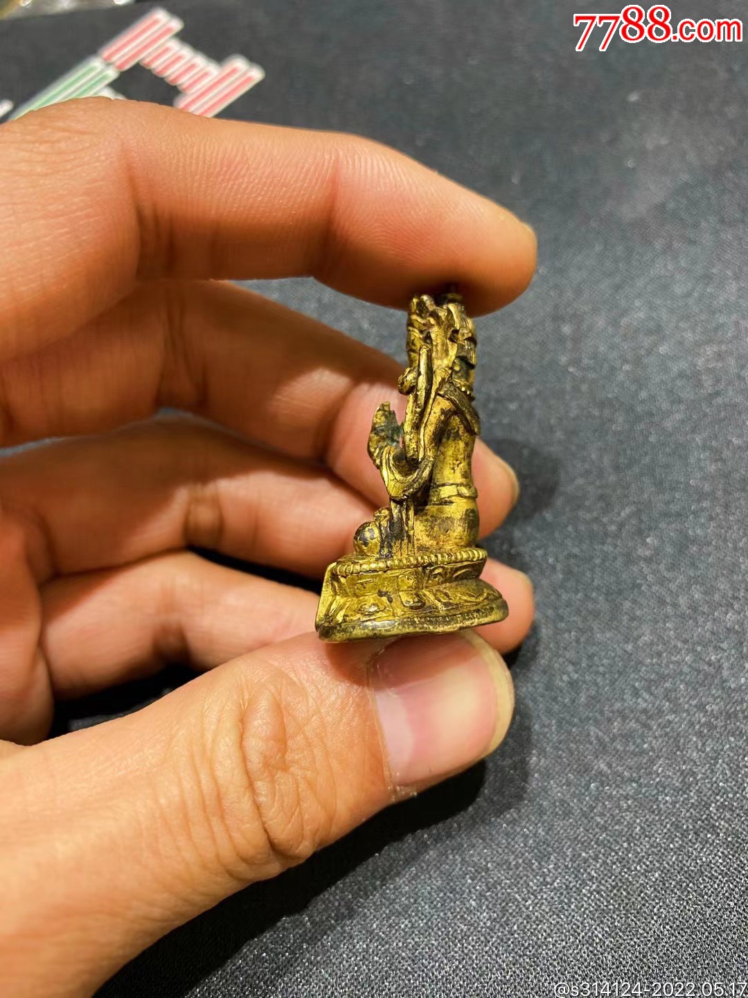 母)带有装藏小中见精见大男脸方脸_铜像/铜佛像_第2张_7788老玩具收藏