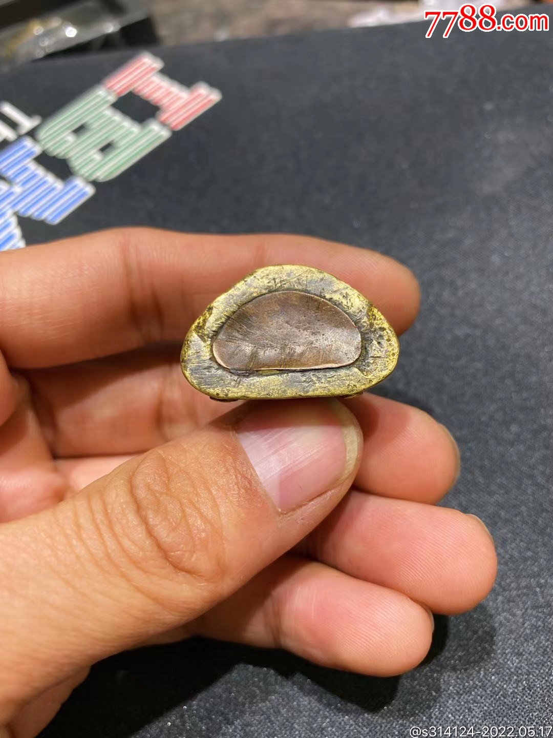 母)带有装藏小中见精见大男脸方脸_铜像/铜佛像_第5张_7788老玩具收藏