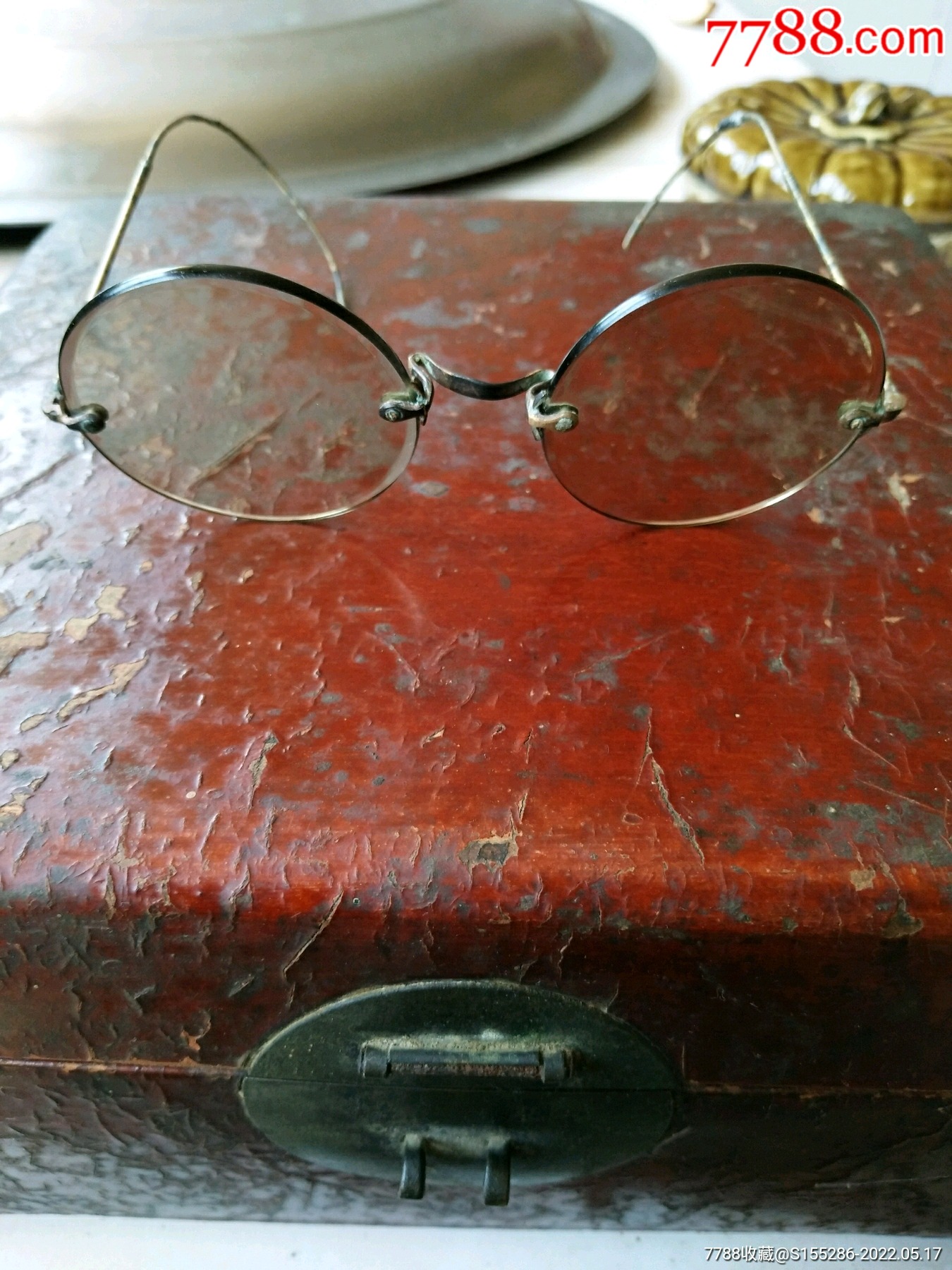 清代水晶石头眼镜