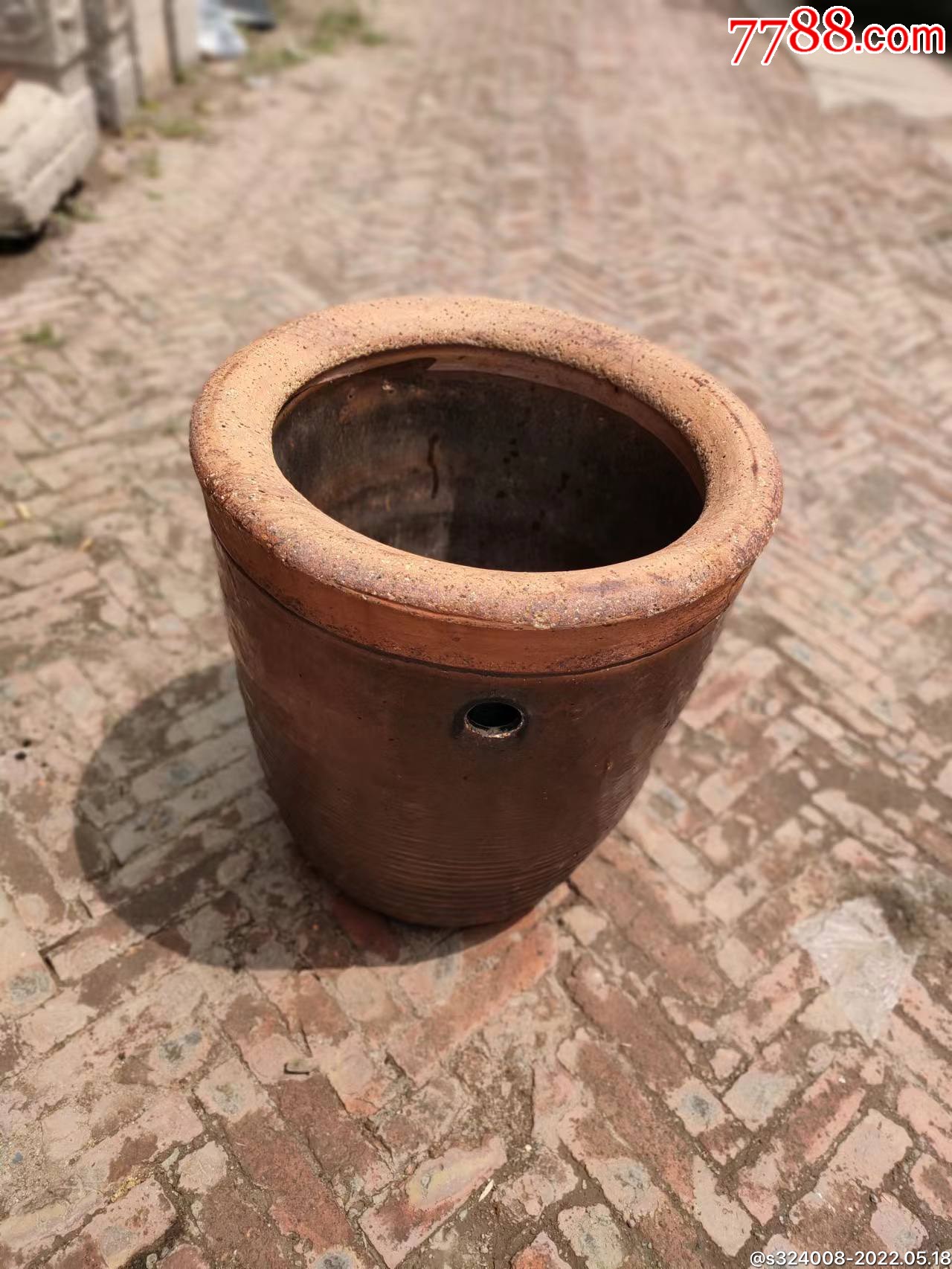 清代酿酒用缸双层降温品相一流十分少见