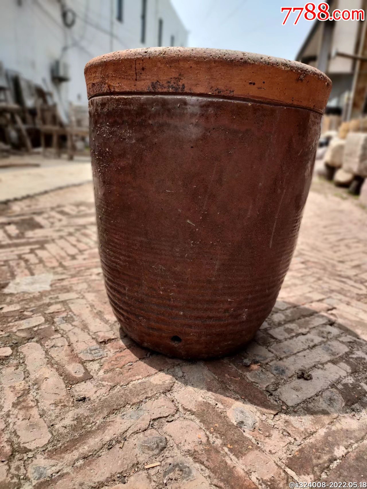 清代酿酒用缸双层降温品相一流十分少见