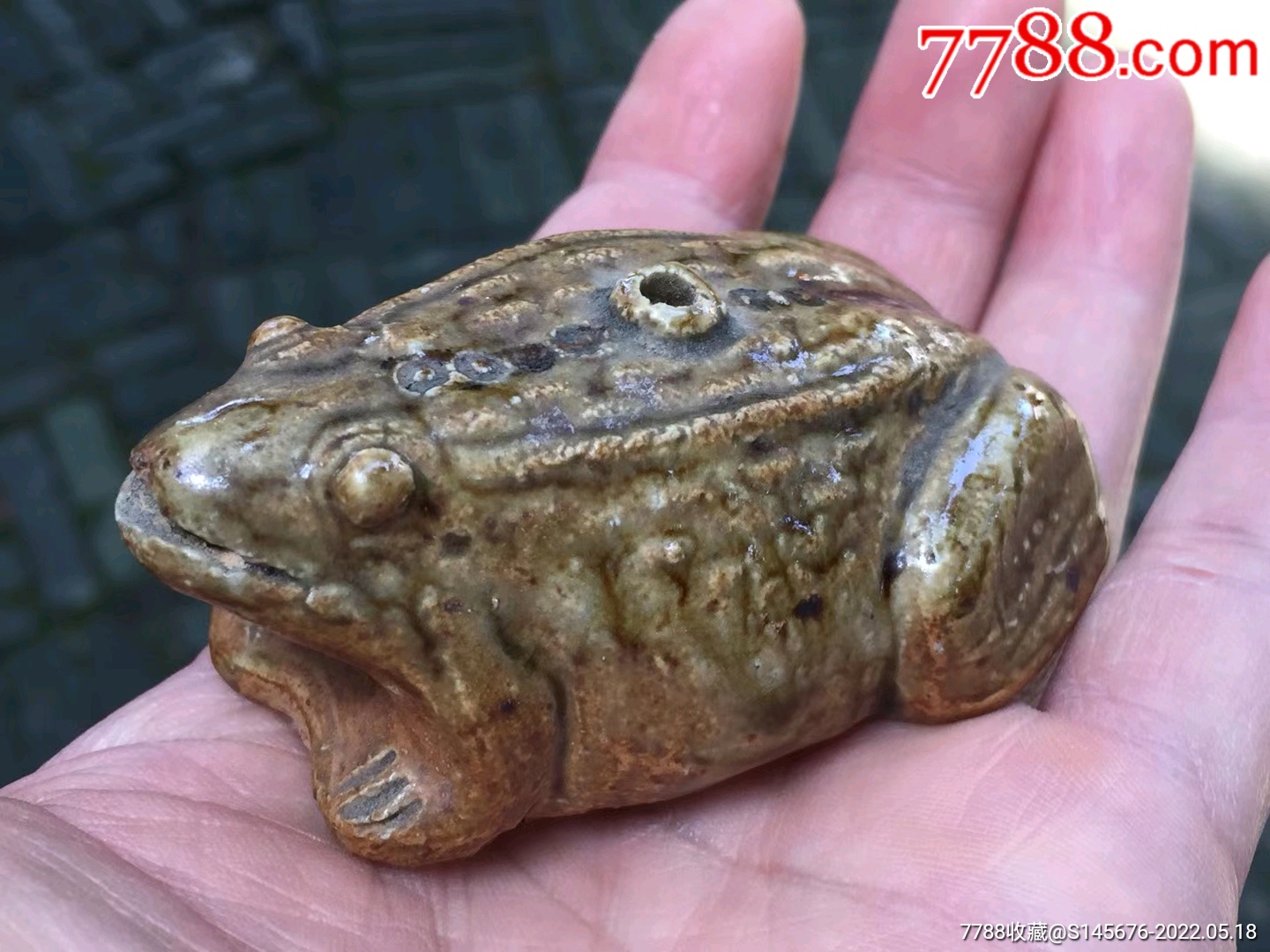 陶瓷青蛙文房水滴摆件