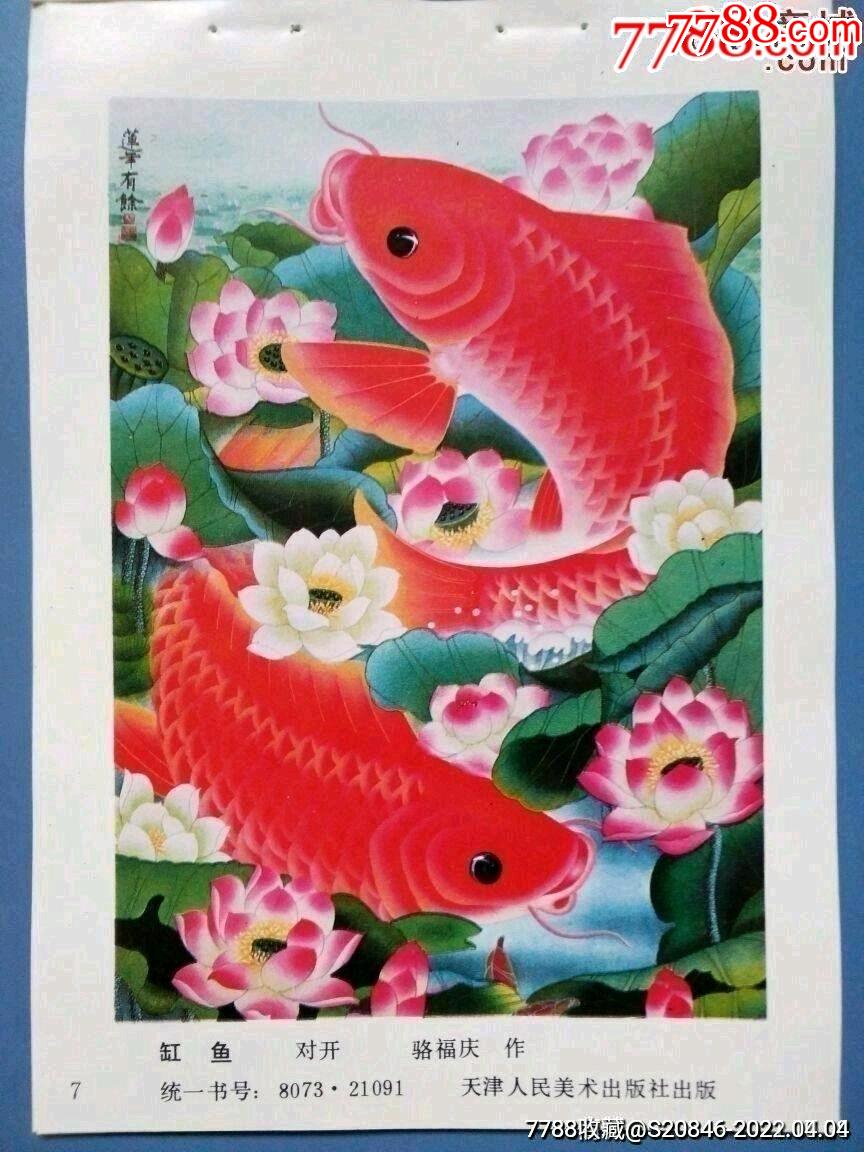 缸鱼_年画缩样散页_图片欣赏_收藏价格_7788连环画