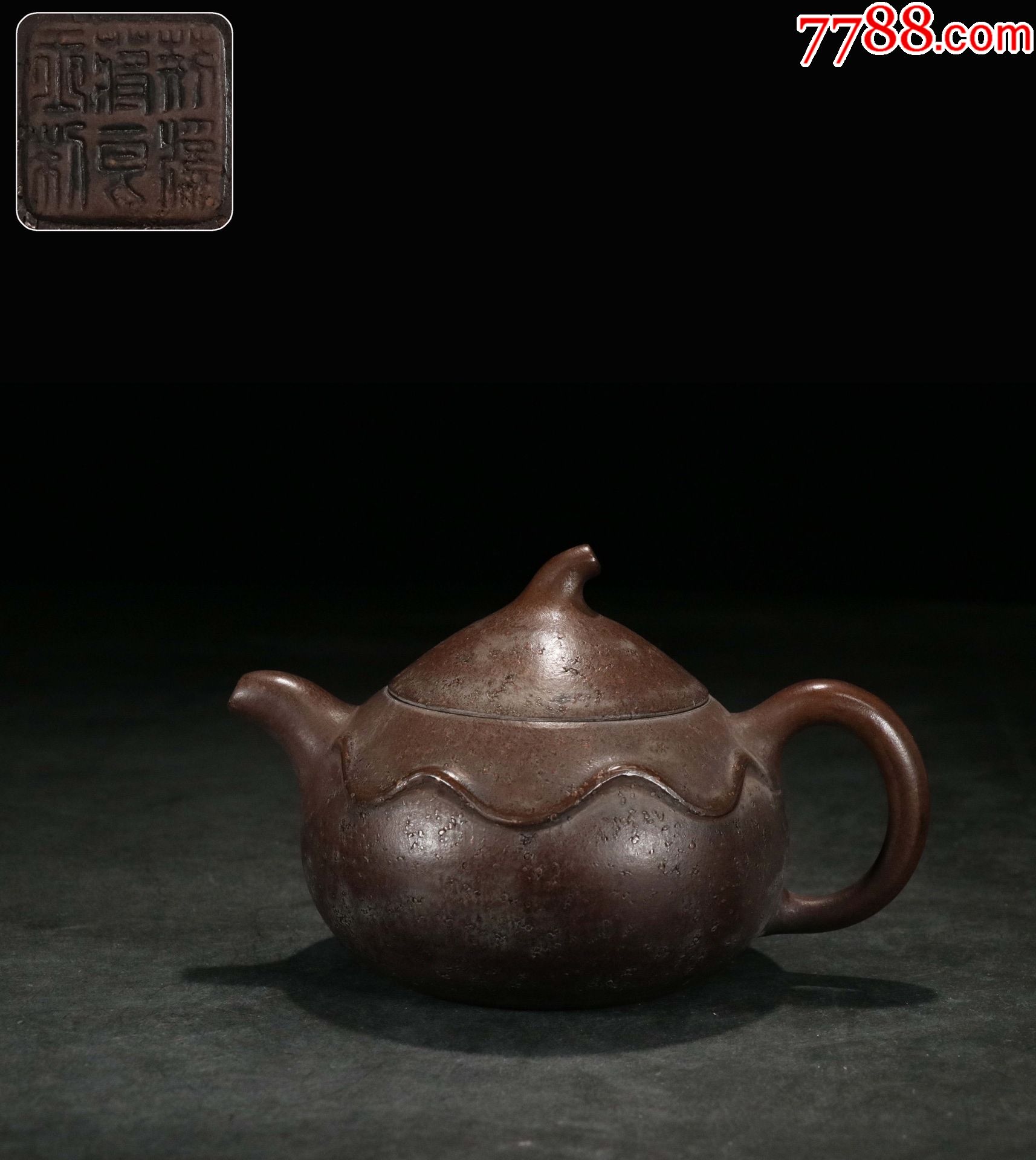 紫砂南瓜壶荆溪蒋良玉制