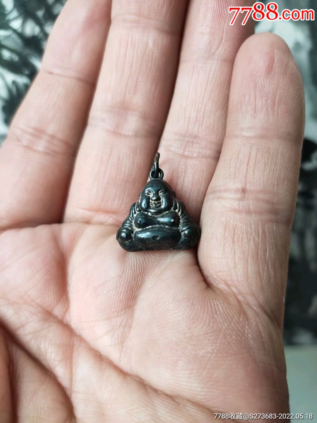 民国纯银弥勒佛挂件