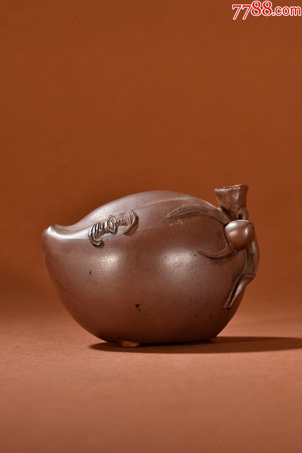 紫砂蝙蝠求寿文房水滴