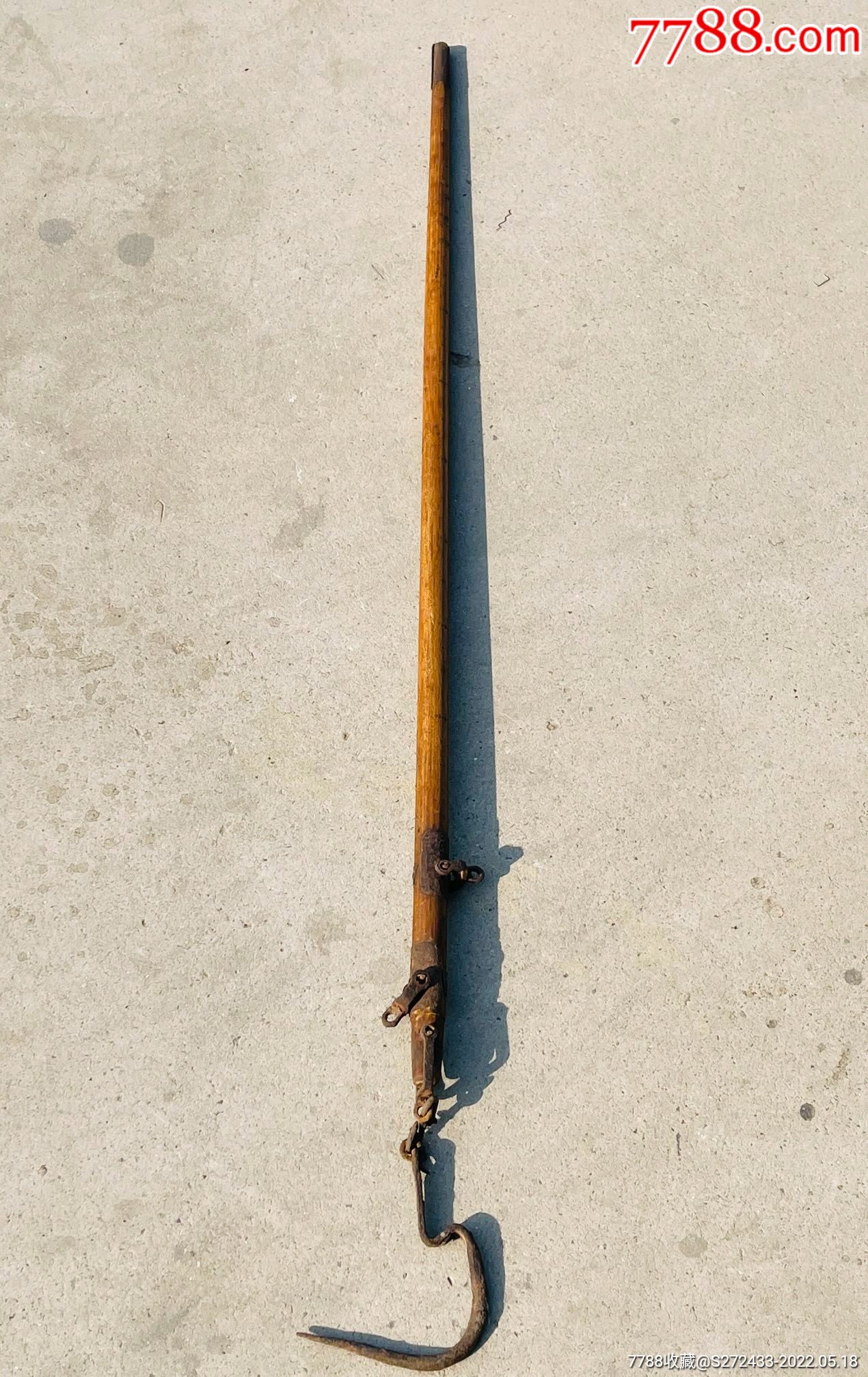 下乡偶的黄花梨称杆,全品完整_其他木制用品_图片欣赏_收藏价值_7788