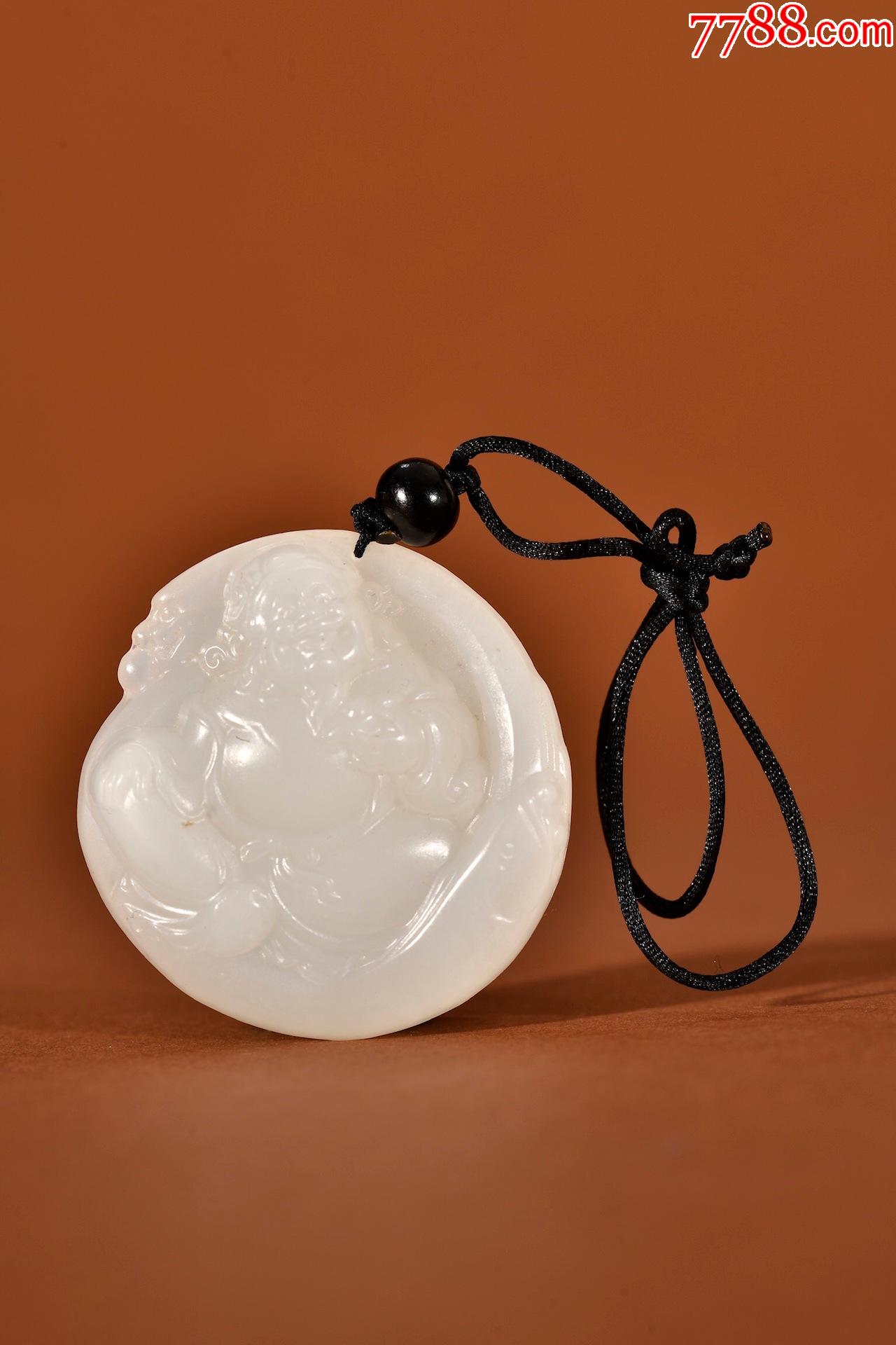 和田玉财神爷挂件