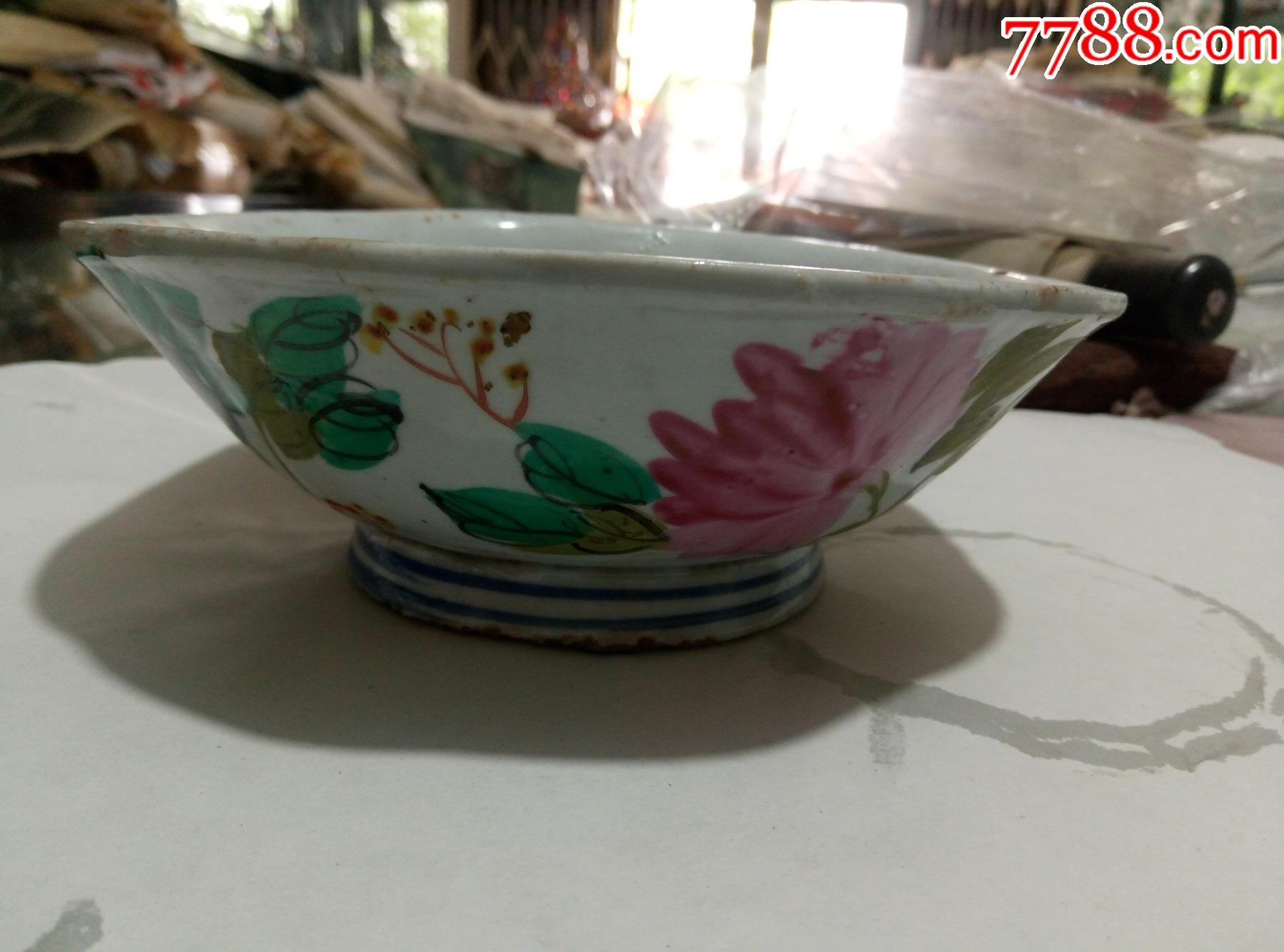 全品无磕民国手绘花鸟瓷碗(1)-价格:120元-se87179249-彩绘瓷/彩瓷