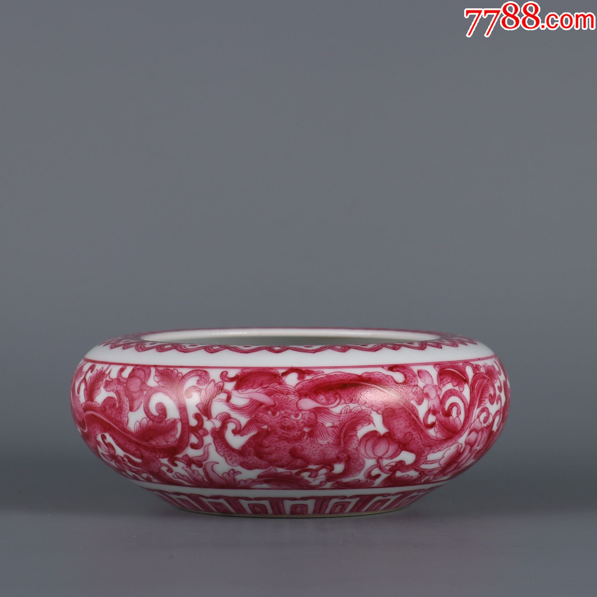 玛瑙红赤龙穿花纹水洗wa21s16f