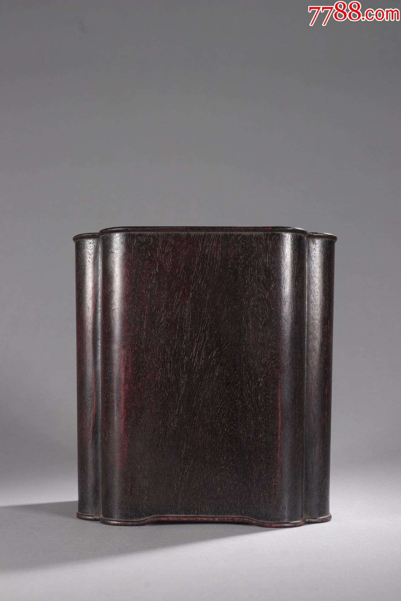 旧藏紫檀木四方笔筒