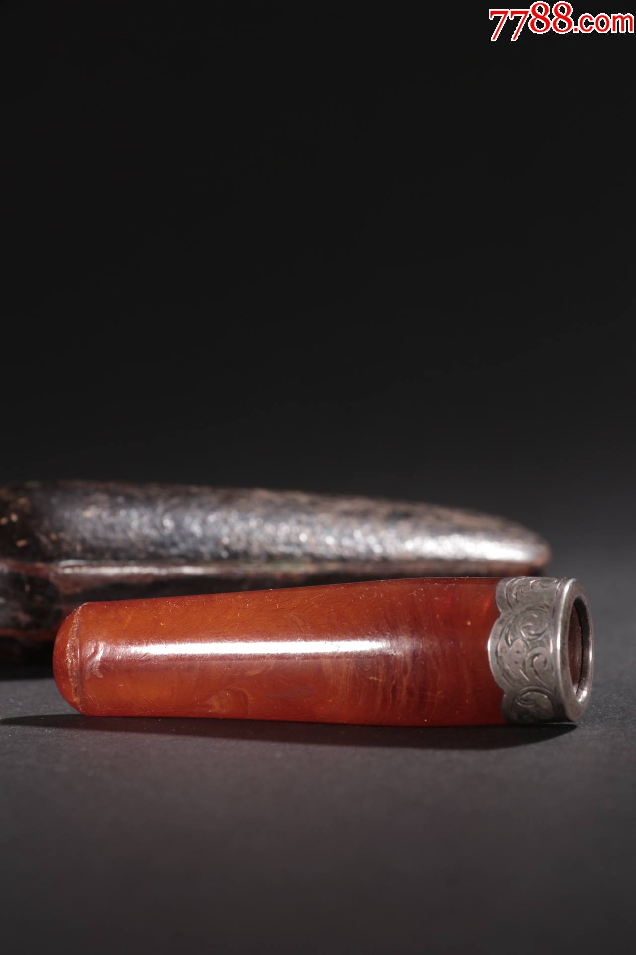 天然老蜜蜡烟嘴