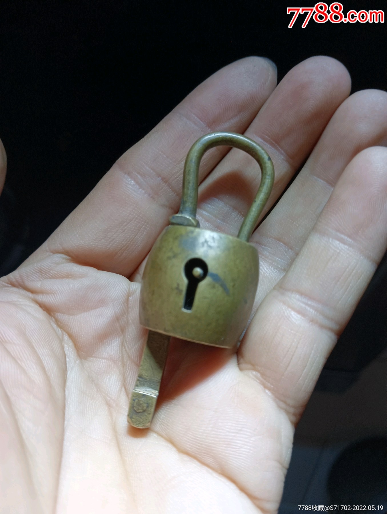 清代微型铜挂锁