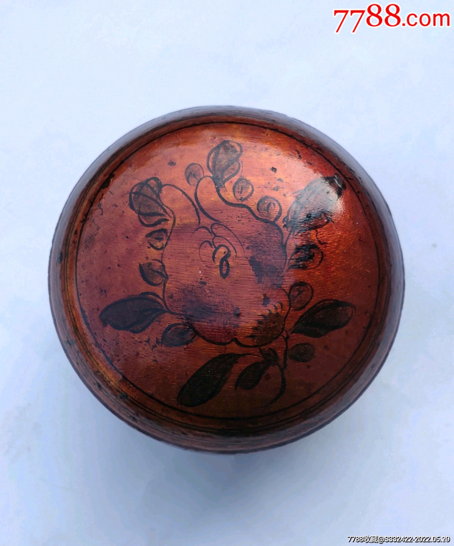 清代美品大漆捧盒