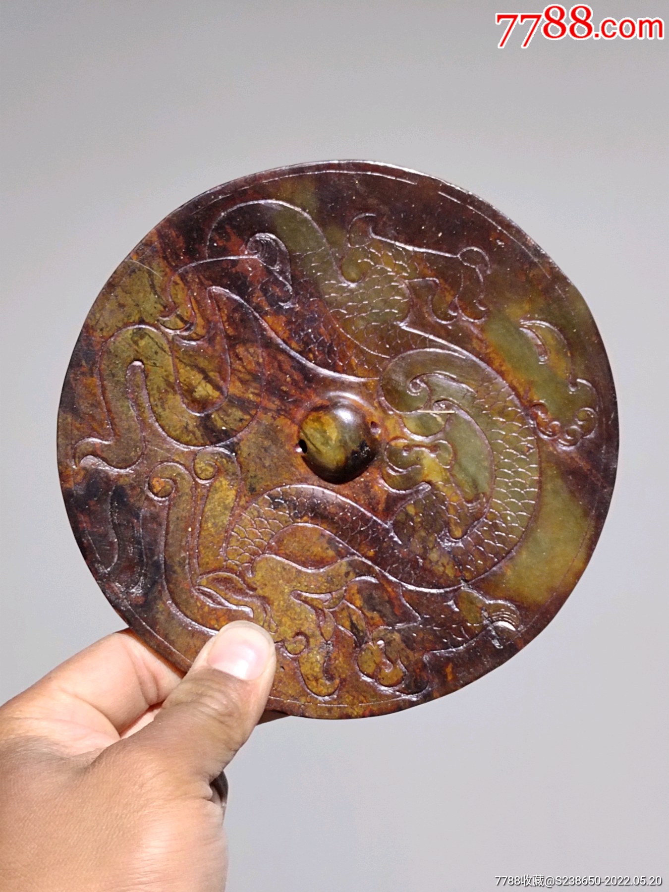 战汉时期老玉镜,老玉,高古玉,古玉_价格680元_第
