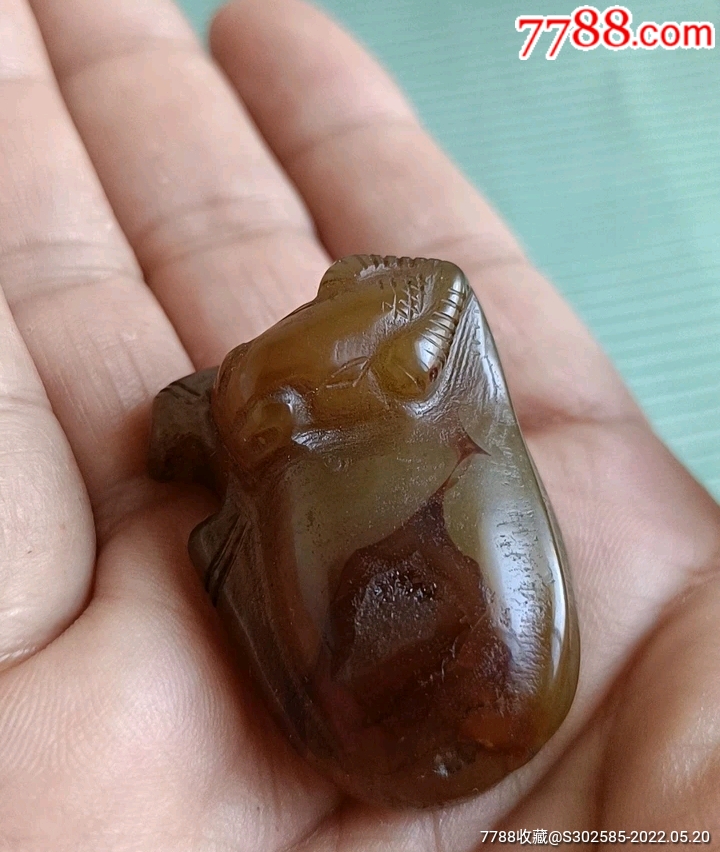 老东西老物件老玉牛古玉牛老玉坠老玉挂件老玛瑙牛