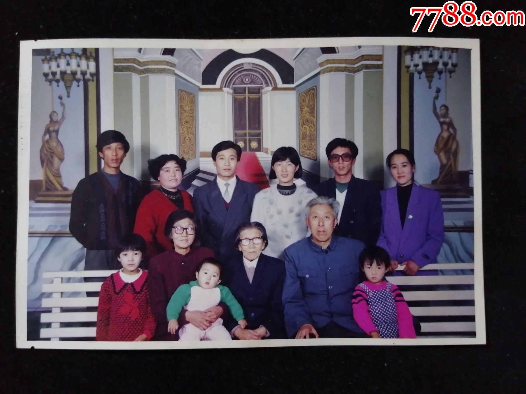 全家福,早期室内布景彩照_老照片_奉天驿写真馆【7788收藏__收藏热线